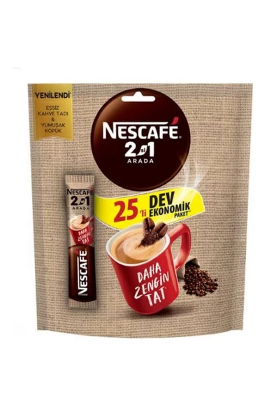 Nescafe 2 Si 1 Arada 25’li Dev Ekonomik Paket ürün görseli 1