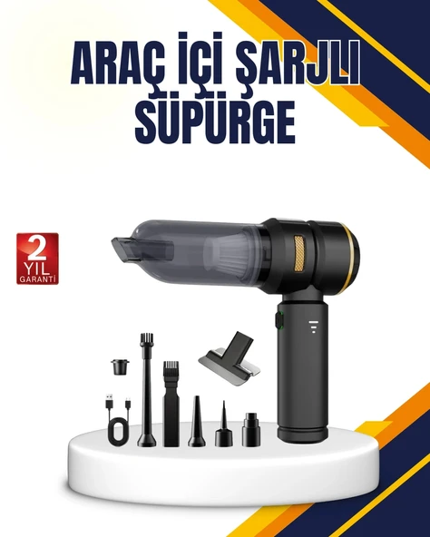 Mey İthalat® 15000 PA Emiş Gücü ve Hava Üfleme Özellikli Şarjlı Süpürge ürün görseli 1