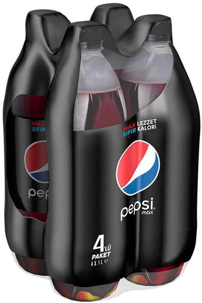 Pepsi Max Cola 1 lt 4'lü Paket - Resim 3