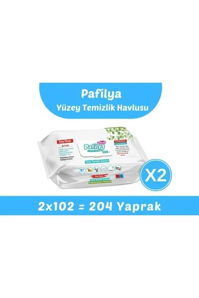 Pafilya Easy Clean Yüzey Temizlik Havlusu 2x102 (204 Yaprak) ürün görseli 1