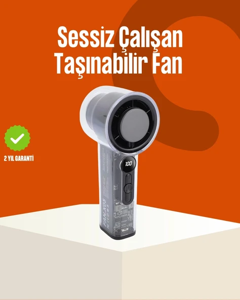 Mey İthalat® Yüksek Hızlı Şarjlı Fan | Kamp, Ofis ve Açık Hava İçin İdeal ürün görseli 1