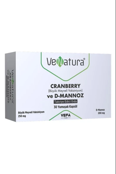 Venatura Cranberry ve D-Mannoz 30 Kapsül ürün görseli 1