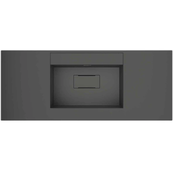 Real Stone Flatstone 70x50 Antrasit Etajerli Granit Banyo Lavabosu ürün görseli 1