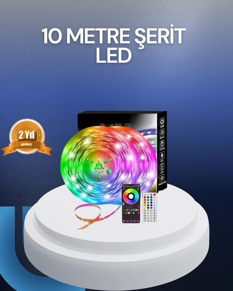 Mey İthalat® 10 Metre USB Smart Şerit Led Kumandalı Telefon Kontrollü ürün görseli 1