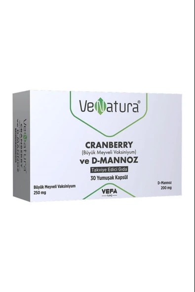 Venatura Cranberry ve D-Mannoz 30 Kapsül ürün görseli 1
