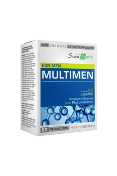 Suda Vitamin Multimen Multivitamin 60 Kapsül ürün görseli 1