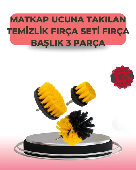 Mey İthalat® 3 Parça Matkap Ucu Temizlik Fırçası Dayanıklı Naylon Kıllı ürün görseli 1