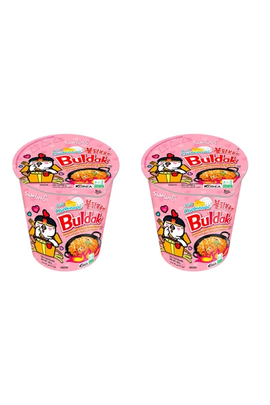 samyang Buldak Carbonara Hot Chicken Flavor Ramen 80 gr x2 (CUP) ürün görseli 1