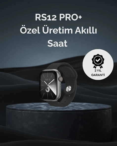 Mey İthalat® RS12 PRO+ 2025 Serisi Uzun Şarj Süreli Garantili Full Ekranlı Özel Üretim Akıllı Saat – 2GB Hafıza, AMOLED, ürün görseli 1