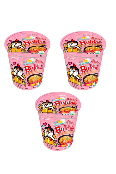 samyang Buldak Carbonara Hot Chicken Flavor Ramen 80 gr x3 (CUP) ürün görseli 1