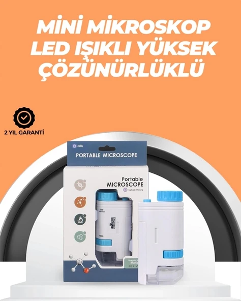 Mey İthalat® Portatif El Mikroskop – LED Işıklı, Aynı Anda Net Odaklama ürün görseli 1