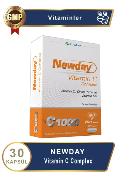 Newday Vitamin C Complex 30 Kapsül ürün görseli 1