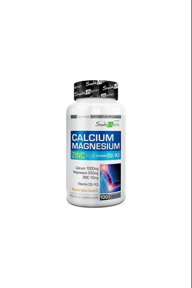 Suda Vitamin Calcium Magnesium Zinc Plus 100 Tablet ürün görseli 1