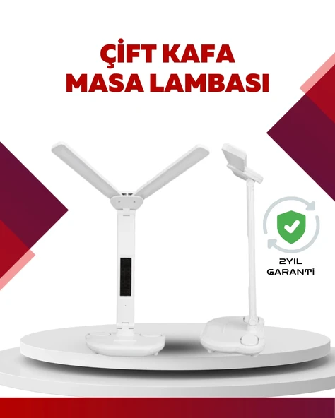 Mey İthalat® Göz Koruyucu LED Okuma Lambası | Titreşimsiz Işık, Kalemlik ve Stand Fonksiyonlu ürün görseli 1