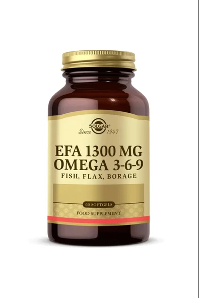 Solgar Omega 3-6-9 Efa 1300mg 60 Softjel ürün görseli 1