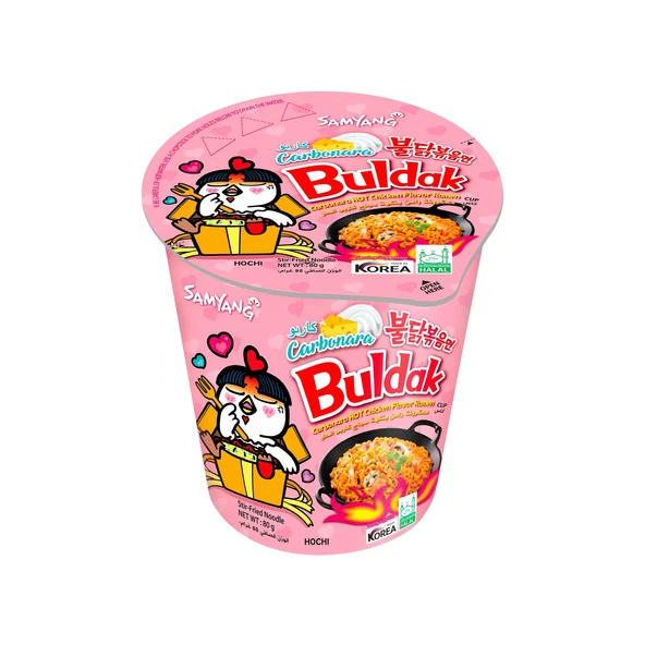 samyang Buldak Carbonara Hot Chicken Flavor Ramen 80 gr (CUP) ürün görseli 1