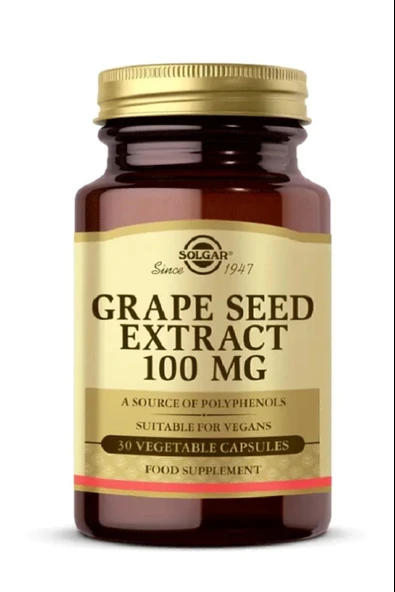 Solgar Grape Seed Extract 100 mg 30 Kapsül - Resim 3