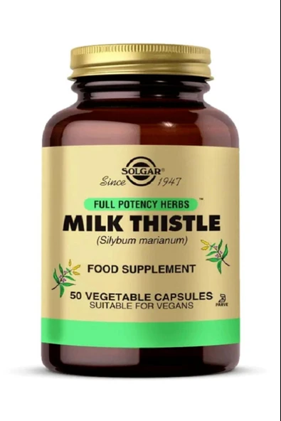 Solgar Milk Thistle 100 mg 50 Kapsül - Resim 2