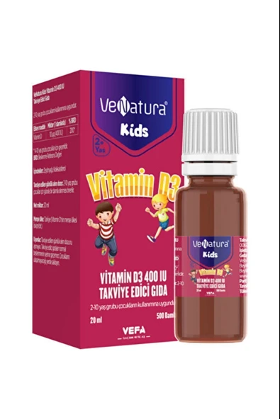 Venatura Kids Vitamin D3 Damla 20 ml ürün görseli 1