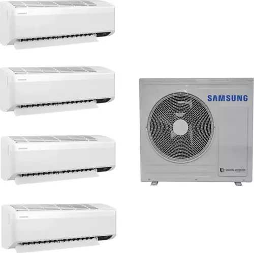Samsung WindFree Multi AJ080TXJ4KH/EA 8 kW 1 Dış + 4 İç Ünite (9+9+9+9) Duvar Tipi Klima ürün görseli 1
