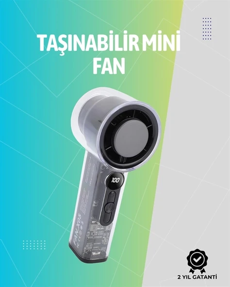 Mey İthalat® Mini El Fanı | 3000mAh Pil | Type-C Şarj Girişi | Kompakt ve Hafif Tasarım ürün görseli 1