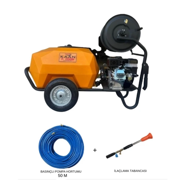 Kaan T-100b Benzinli İlaçlama Makinesi 100 Litre 7 Hp  (hortum Ve Tabanca Dahil) ürün görseli 1