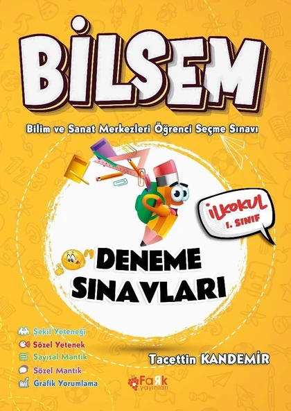 1. Sınıf Bilsem Deneme Tacettin Kandemir Fark Yayınları ürün görseli 1