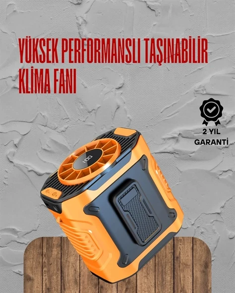 Mey İthalat® Turbo Mini Fan – Dijital Ekranlı, Sessiz & Şarjlı Serinlik! ürün görseli 1