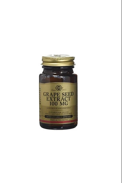 Solgar Grape Seed Extract 100 mg 30 Kapsül ürün görseli 1
