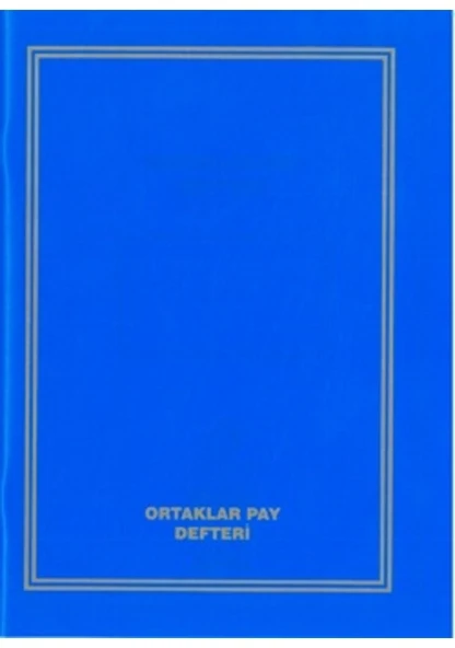 Ortaklar Pay Defteri Plastik Kapak 40 Yaprak 20X28 Cm ürün görseli 1
