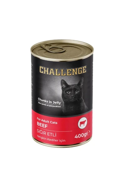 Challenge Sığır Etli Yetişkin Kedi Konservesi 400gr ürün görseli 1