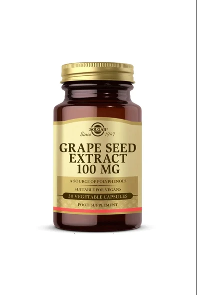 Solgar Grape Seed Extract 100 mg 30 Kapsül ürün görseli 1