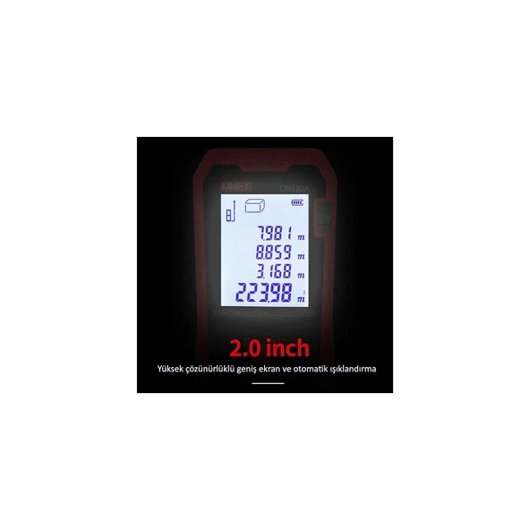 Unit LM100A Lazer Metre Mesafe Ölçer - Resim 5