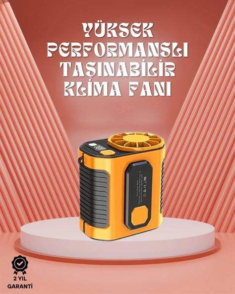 Mey İthalat® Sessiz Turbo Fan – Kamp, Spor, Ofis İçin Taşınabilir Mini Soğutucu ürün görseli 1