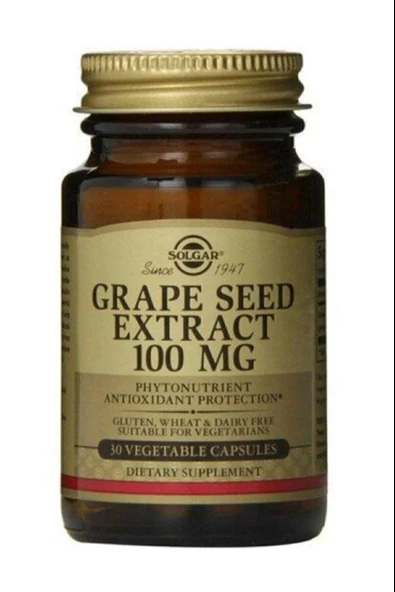 Solgar Grape Seed Extract 100 mg 30 Kapsül ürün görseli 1