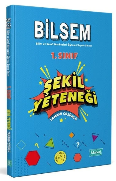 1. Sınıf Bilsem Hazırlık Şekil Yeteneği Tamamı Çözümlü Markaj Yayınları ürün görseli 1