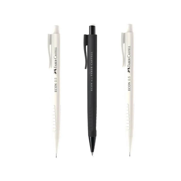 Faber-Castell Econ Versatil Kalem  0.5 / 1 SİYAH + 2 BEYAZ ürün görseli 1