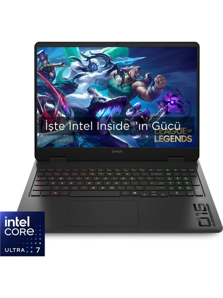 HP OMEN Gaming 16-AM0044NT Intel® Core™ Ultra 7 255H 32GB 1TB SSD RTX5070 Freedos 16" Taşınabilir Bilgisayar CD8M2EA ürün görseli 1