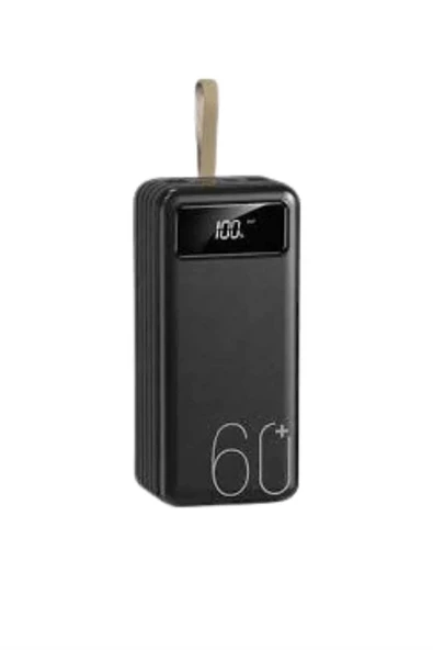 Mey İthalat® Powerbank 60.000 Mah Taşınabilir Şarj Hızlı El Fenerli Dijital Göstergeli ürün görseli 1