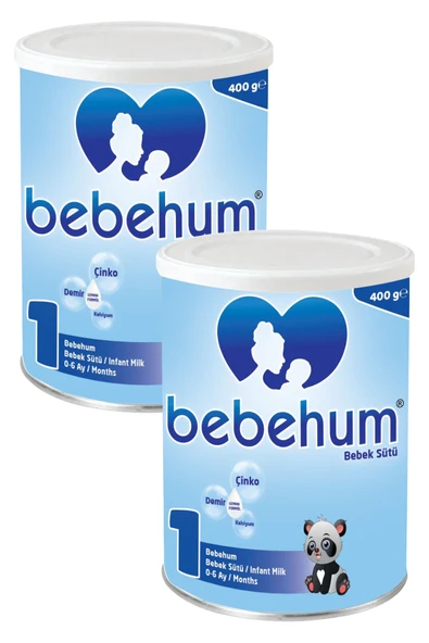Bebehum 1 Numara Teneke Bebek Sütü 0-6 Ay 400 gr x 2 Adet ürün görseli 1