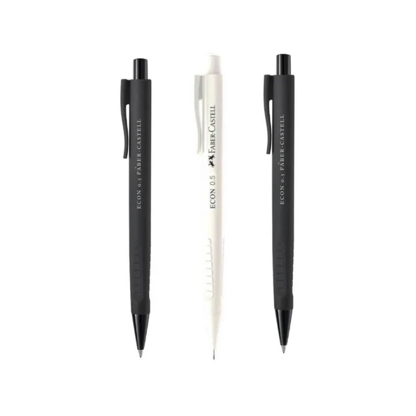 Faber-Castell Econ Versatil Kalem  0.5 / 2 SİYAH + 1 BEYAZ ürün görseli 1
