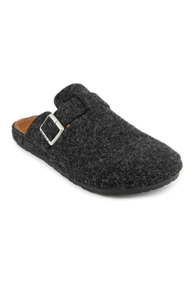 Muya Ranta 36803-086 Anatomik Taban Erkek Kışlık Ev Terliği Füme 40-45 ürün görseli 1