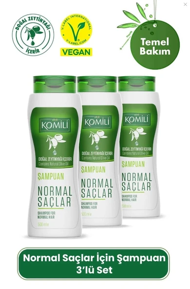 Komili Normal Saçlar İçin Şampuan 3 X 500 Ml ürün görseli 1