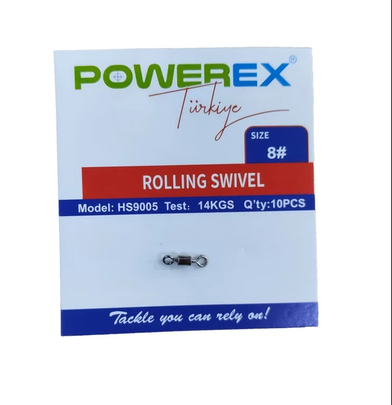 Powerex 8 No. Paketli Bilyeli İkili Fırdöndü 10lu Paket ürün görseli 1