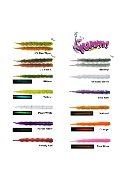 Fujin Yummy Sandworm 7cm LRF Silikonu ürün görseli 1