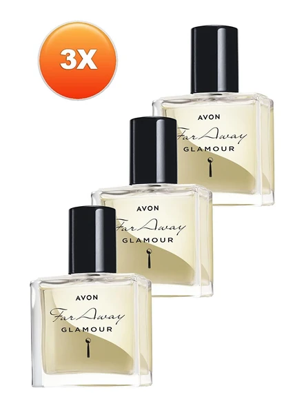 AVON  FAR AWAY GLAMOUR 30 ML EDP KADIN PARFÜM ÜÇLÜ SET ESKİ ŞİŞESİDİR GÖRSELDE YER ALAN  ÜRÜNLER GÖNDERİLECEKTİR ürün görseli 1