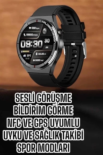 Mey İthalat® Akıllı Saat Bluetooth Bağlantılı Amoled Ekran Uyku ve Sağlık Takibi ürün görseli 1