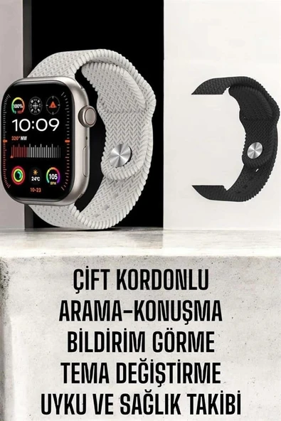 Mey İthalat® Akıllı Saat Yeni Nesil GPS Özelliği NFC Ve Uyku Takibi ürün görseli 1
