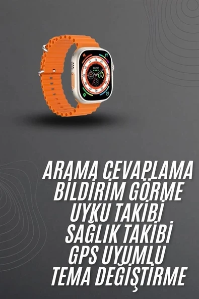 Mey İthalat® Akıllı Saat Arama Cevaplayan Bildirim Görme Yeni Nesil Bluetooth Bağlantılı ürün görseli 1