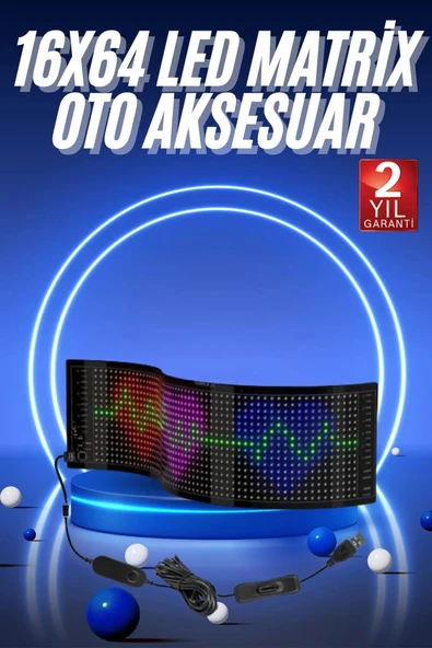 CEYLAN ADAM LED Matrix Panel RGB Ekran Kumandalı Araç Camına Uygun ürün görseli 1
